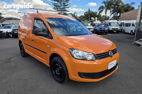 Orange 2012 Volkswagen Caddy Commercial TSI160 F