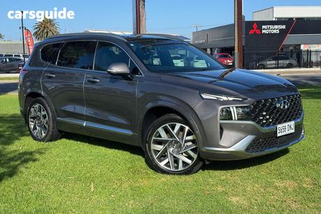 Grey 2022 Hyundai Santa FE Wagon Highlander Crdi (Awd)