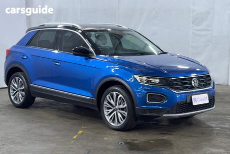 Blue 2021 Volkswagen T-ROC Wagon 110Tsi Style