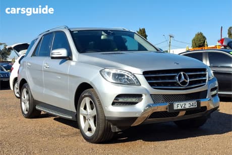 Silver 2013 Mercedes-Benz ML250 Wagon Cdi Bluetec (4X4)