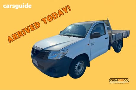 White 2012 Toyota Hilux Cab Chassis Workmate
