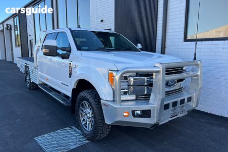 White 2019 Ford F350 Ute Tray