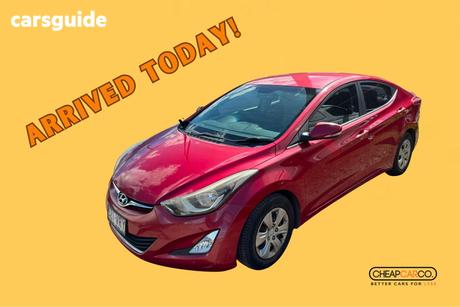 Red 2014 Hyundai Elantra Sedan Active