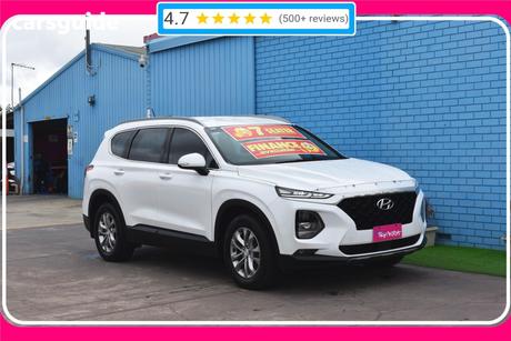 White 2019 Hyundai Santa FE Wagon Active (Awd)