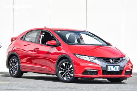 Red 2013 Honda Civic Hatchback Vti-S