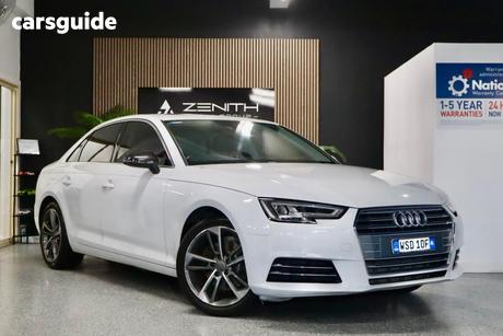 White 2015 Audi A4 Sedan SPORT