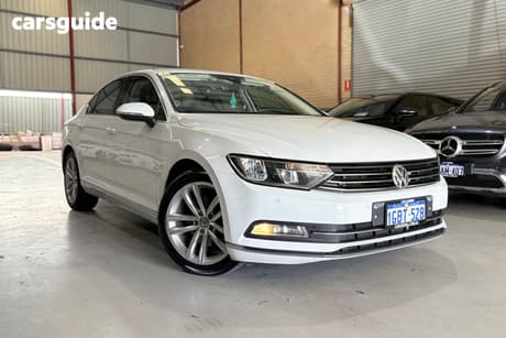 White 2016 Volkswagen Passat Sedan 140 TDI HIGHLINE 3C MY16