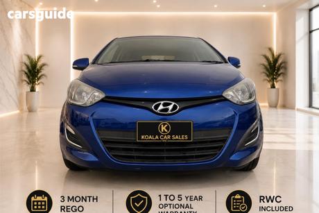 Blue 2015 Hyundai I20 Hatch ACTIVE