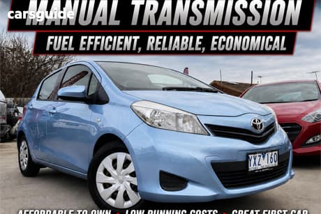 Blue 2011 Toyota Yaris Hatchback Yrs