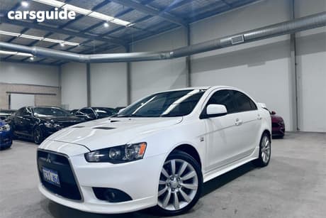 White 2008 Mitsubishi Lancer Sedan Ralliart