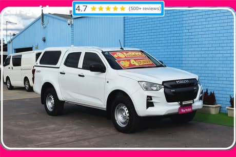 White 2020 Isuzu D-MAX Crew Cab Utility Sx (4X4)