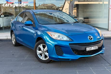 Blue 2013 Mazda 3 Sedan Neo