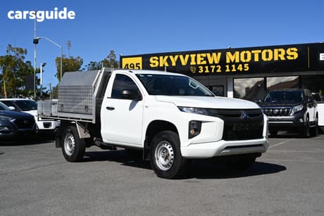 White 2021 Mitsubishi Triton Cab Chassis Glx (4X2)