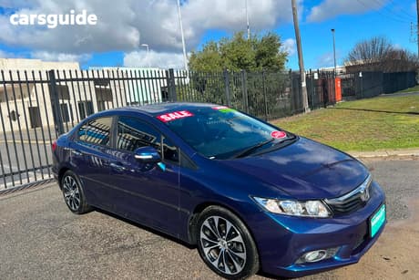 Blue 2015 Honda Civic Sedan Sport