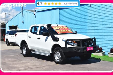 White 2018 Mitsubishi Triton Dual Cab Utility Glx (4X4)