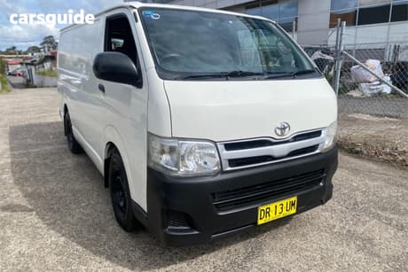 White 2010 Toyota HiAce Van Lwb