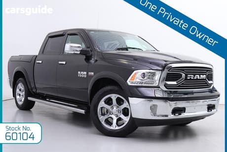 Black 2020 RAM 1500 Crew Cab Utility Laramie (4X4) With Rambox