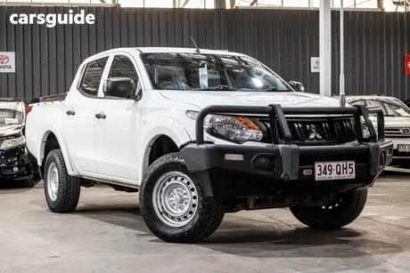 White 2018 Mitsubishi Triton Dual Cab Utility Glx (4X4)