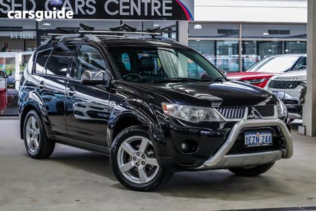 Black 2007 Mitsubishi Outlander Wagon Vr-X Luxury (7 Seat)