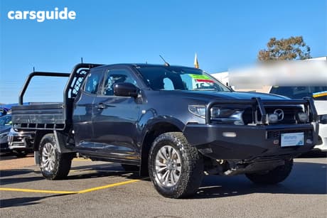 Blue 2022 Mazda BT-50 Freestyle Cab Chassis Xt (4X4)