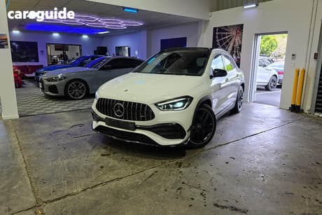 White 2021 Mercedes-Benz GLA35 Wagon 4Matic
