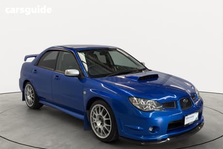Blue 2006 Subaru Impreza Sedan Wrx Sti