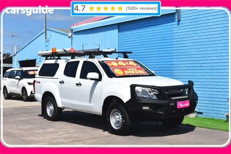 White 2018 Isuzu D-MAX Crew Cab Utility Sx Hi-Ride (4X4)