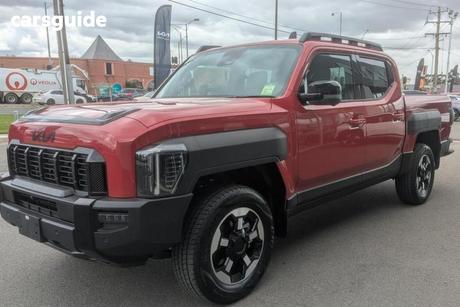 Red 2025 Kia Tasman Double Cab Pick Up X-Line (4X4) (0.9T) Bdy Fender