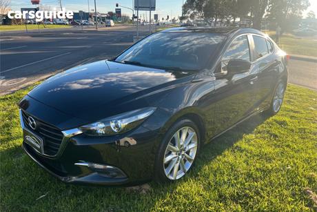 Black 2017 Mazda 3 Sedan Sp25