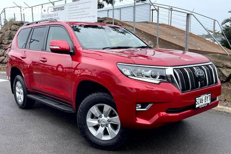 Red 2018 Toyota Landcruiser Prado Wagon Gxl (4X4)
