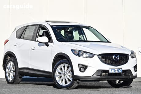 White 2013 Mazda CX-5 Wagon Akera (4X4)