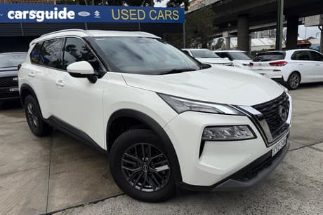White 2023 Nissan X-Trail Wagon St (4Wd) 7 Seat