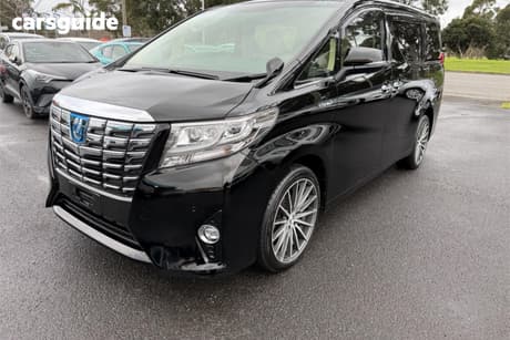 Black 2015 Toyota Alphard SUV HYBRID