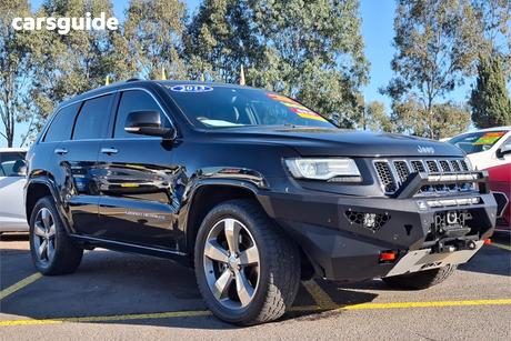 Black 2013 Jeep Grand Cherokee Wagon Overland (4X4)