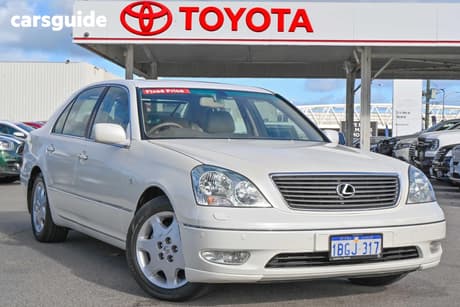 White 2002 Lexus LS430 Sedan