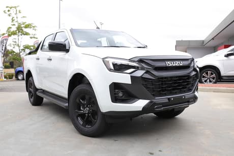 White 2025 Isuzu D-MAX Crew Cab Utility X-Rider (4X4)