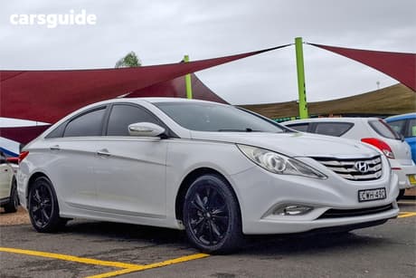 White 2012 Hyundai I45 Sedan Elite