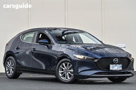 Blue 2021 Mazda 3 Hatchback G20 Pure