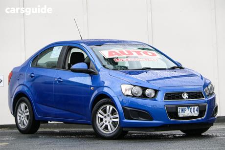 Blue 2013 Holden Barina Sedan Cd