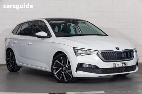 White 2020 Skoda Scala Hatchback 110 Tsi Launch Edition
