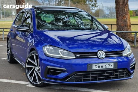 Blue 2018 Volkswagen Golf Hatchback R Grid Edition