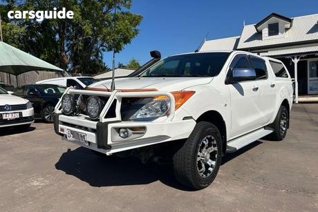 White 2013 Mazda BT-50 Dual Cab Utility Xtr (4X4)