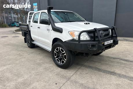 White 2007 Toyota Hilux Dual Cab Pick-up Sr (4X4)