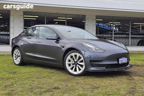 Grey 2023 Tesla Model 3 Sedan Rear-Wheel Drive