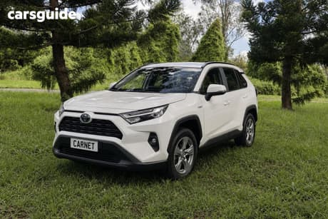 White 2024 Toyota RAV4 Wagon Gx (2Wd) Hybr Full Size Spare