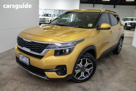 Yellow 2021 Kia Seltos Wagon Sport (Fwd)