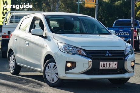White 2021 Mitsubishi Mirage Hatchback Es