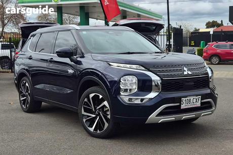 Blue 2023 Mitsubishi Outlander Wagon Phev Exceed 5+2 Seat (Awd)