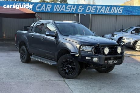 Grey 2019 Ford Ranger Double Cab Pick Up Wildtrak 2.0 (4X4)