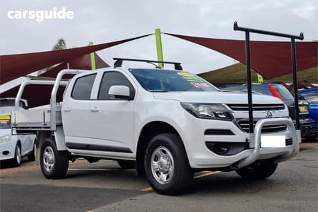 White 2018 Holden Colorado Crew Cab Chassis Ls (4X2)